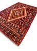nuray red and orange wool hand knotted Rug - FoldShot