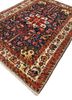 aalam blue wool hand knotted Rug - FoldShot aalam blue wool hand knotted Rug - FoldShot