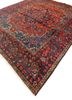 aalam red and orange wool hand knotted Rug - FoldShot aalam red and orange wool hand knotted Rug - FoldShot
