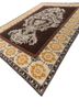 aalam beige and brown wool hand knotted Rug - FoldShot