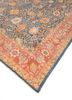 aalam blue wool hand knotted Rug - FoldShot aalam blue wool hand knotted Rug - FoldShot