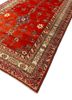 aalam red and orange wool hand knotted Rug - FoldShot aalam red and orange wool hand knotted Rug - FoldShot
