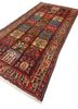 aalam red and orange wool hand knotted Rug - FoldShot aalam red and orange wool hand knotted Rug - FoldShot