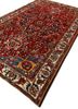 aalam red and orange wool hand knotted Rug - FoldShot aalam red and orange wool hand knotted Rug - FoldShot