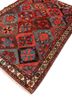 aalam red and orange wool hand knotted Rug - FoldShot aalam red and orange wool hand knotted Rug - FoldShot
