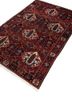 aalam red and orange wool hand knotted Rug - FoldShot aalam red and orange wool hand knotted Rug - FoldShot
