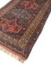 kiaan pink and purple wool hand knotted Rug - FoldShot