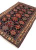 aalam blue wool hand knotted Rug - FoldShot aalam blue wool hand knotted Rug - FoldShot