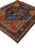 aalam blue wool hand knotted Rug - FoldShot