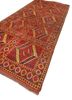 kiaan red and orange wool hand knotted Rug - FoldShot kiaan red and orange wool hand knotted Rug - FoldShot