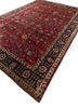 aalam red and orange wool hand knotted Rug - FoldShot aalam red and orange wool hand knotted Rug - FoldShot