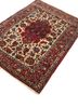 aalam red and orange wool hand knotted Rug - FoldShot aalam red and orange wool hand knotted Rug - FoldShot