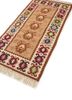 nayaab beige and brown wool flat weaves Rug - FoldShot nayaab beige and brown wool flat weaves Rug - FoldShot
