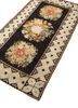 pechino grey and black wool hand knotted Rug - FoldShot pechino grey and black wool hand knotted Rug - FoldShot