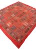 nayaab red and orange wool flat weaves Rug - FoldShot nayaab red and orange wool flat weaves Rug - FoldShot
