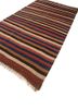 nayaab blue wool flat weaves Rug - FoldShot