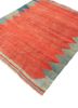 nayaab red and orange wool flat weaves Rug - FoldShot