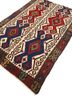 nayaab blue wool flat weaves Rug - FoldShot nayaab blue wool flat weaves Rug - FoldShot