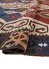 nayaab red and orange wool flat weaves Rug - FoldShot nayaab red and orange wool flat weaves Rug - FoldShot
