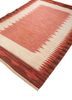 nayaab red and orange wool flat weaves Rug - FoldShot nayaab red and orange wool flat weaves Rug - FoldShot