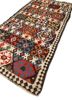 nayaab beige and brown wool flat weaves Rug - FoldShot nayaab beige and brown wool flat weaves Rug - FoldShot