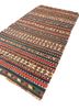 nayaab blue wool flat weaves Rug - FoldShot nayaab blue wool flat weaves Rug - FoldShot