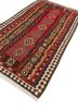 nayaab pink and purple wool flat weaves Rug - FoldShot