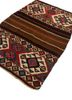 nayaab pink and purple wool flat weaves Rug - FoldShot nayaab pink and purple wool flat weaves Rug - FoldShot