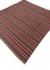 aalam red and orange wool hand loom Rug - FoldShot aalam red and orange wool hand loom Rug - FoldShot