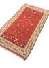 nayaab red and orange wool flat weaves Rug - FoldShot