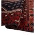 aalam red and orange wool flat weaves Rug - FoldShot