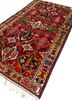 aalam red and orange wool hand knotted Rug - FoldShot