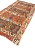 nayaab red and orange wool flat weaves Rug - FoldShot