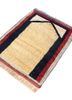 zuri blue wool hand knotted Rug - FoldShot