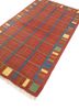 nayaab red and orange wool flat weaves Rug - FoldShot