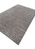 indusbar grey and black wool flat weaves Rug - FoldShot