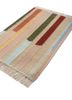 checkers gold wool flat weaves Rug - FoldShot