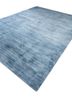 basis blue viscose hand loom Rug - FoldShot