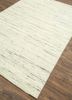saga beige and brown wool hand loom Rug - FoldShot