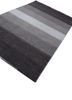 tesoro grey and black wool hand loom Rug - FoldShot tesoro grey and black wool hand loom Rug - FoldShot