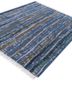 hula blue jute and hemp hand knotted Rug - FoldShot