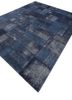provenance blue wool hand knotted Rug - FoldShot provenance blue wool hand knotted Rug - FoldShot