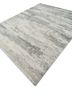 entropy blue wool hand knotted Rug - FoldShot
