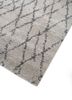 zuri grey and black wool hand knotted Rug - FoldShot