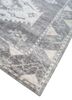 savana grey and black wool hand knotted Rug - FoldShot