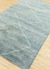 zuri blue wool hand knotted Rug - FoldShot zuri blue wool hand knotted Rug - FoldShot