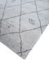 zuri grey and black wool hand knotted Rug - FoldShot