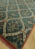 pansy blue wool hand knotted Rug - FoldShot pansy blue wool hand knotted Rug - FoldShot