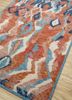 erbe red and orange wool hand knotted Rug - FoldShot erbe red and orange wool hand knotted Rug - FoldShot