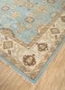 cyanna blue wool hand knotted Rug - FoldShot cyanna blue wool hand knotted Rug - FoldShot